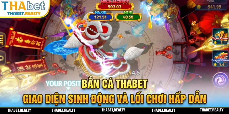 Giao diện sinh động và lối chơi hấp là ưu điểm của danh mục game bắn cá THABET